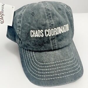 New Womens Mom Baseball Hat Gray Strapback Cap Chaos Coordinator Mom Life